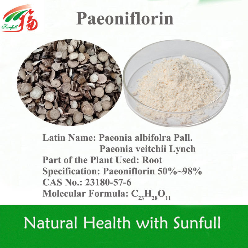 Hochreiner Paeoniflorin-Peonin-Extrakt 50%~98% zur Aufhellung, Anti-Aging und Muskelentspannung